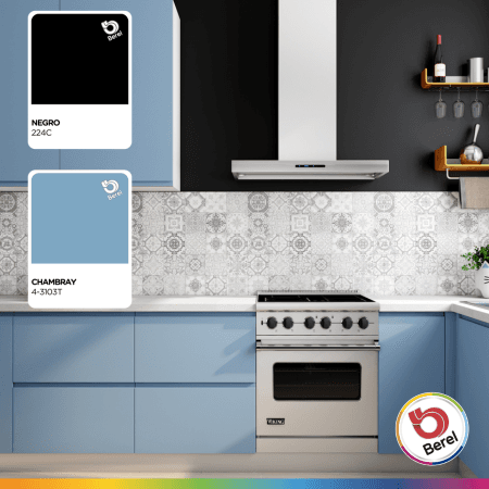 Landing Cocina Azul y Negro